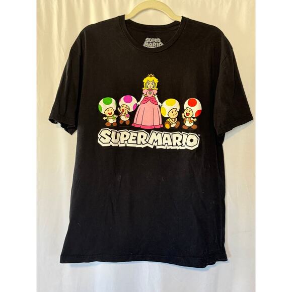 Super Mario Princess & Toads Graphic Tee - Nintendo Gaming - L - Picture 1 of 3